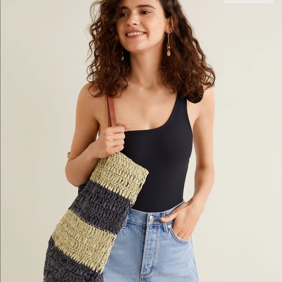 Mango Braided shopping bag bloggers favorite - Picture 3 of 5